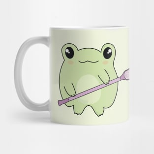 Kawaii Frog Loves Lacrosse Mug